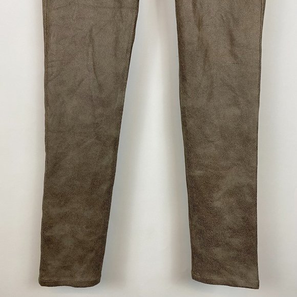 Design Lab Brown Skinny Faux Leather Pants - Picture 4 of 12